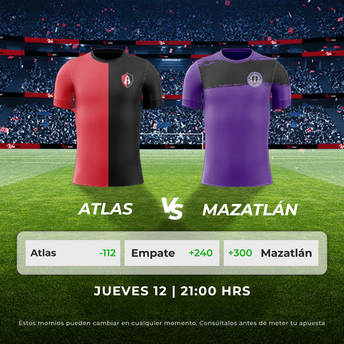 Atlas vs Mazatlán FC Winpot.mx Blog