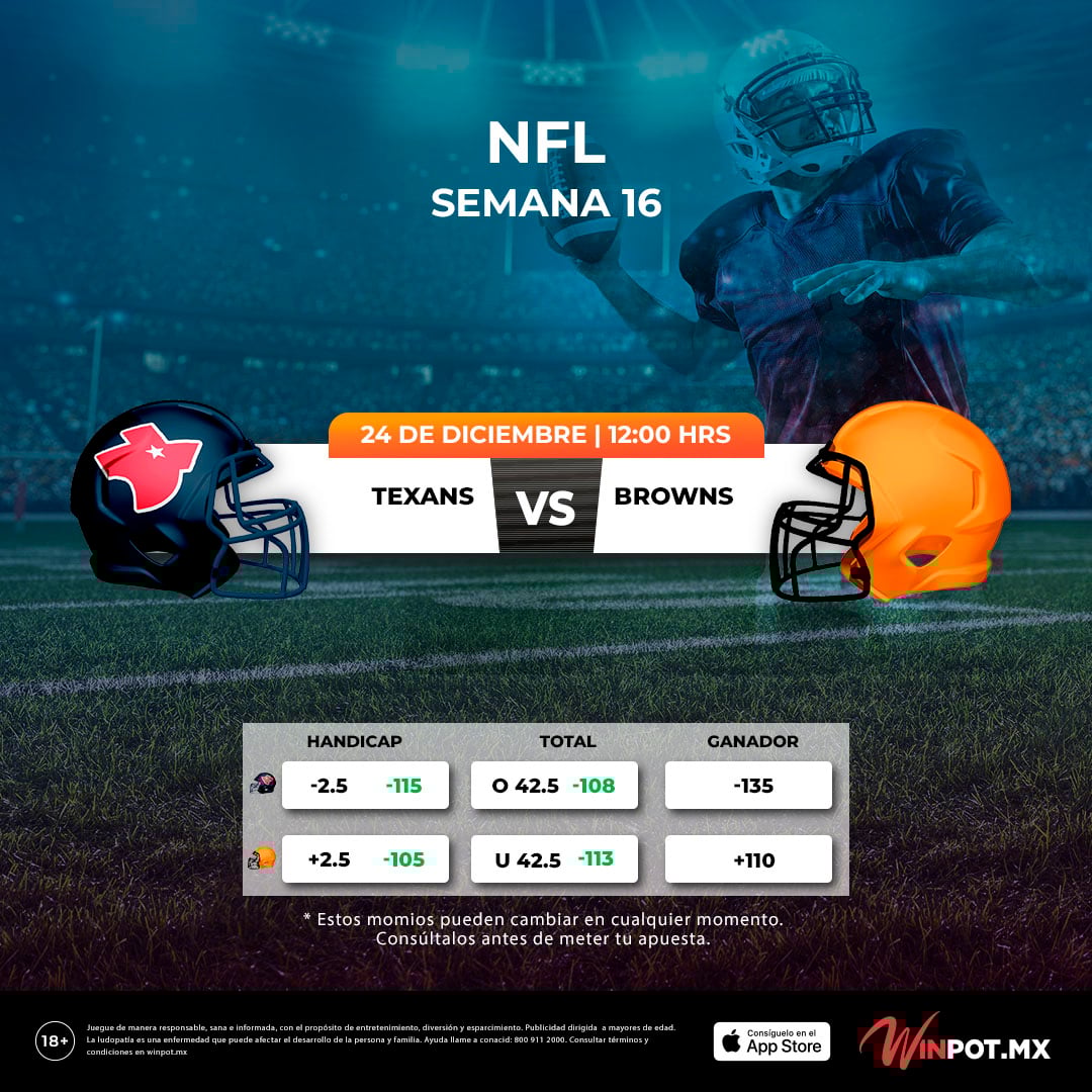 Texans vs Browns Winpot.mx Blog