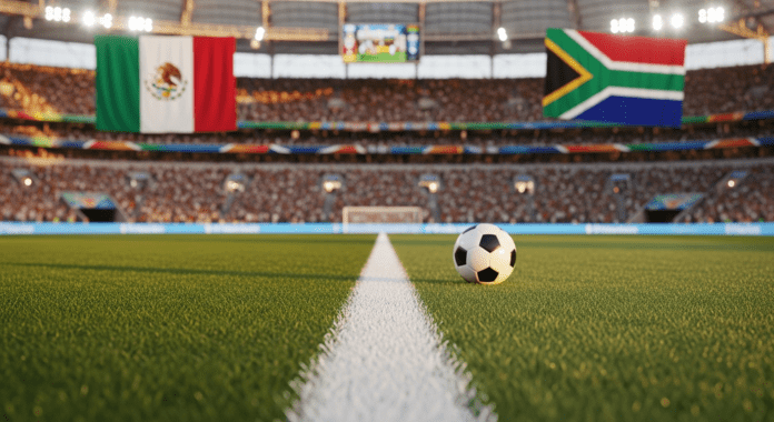 México vs. Sudáfrica, partido inaugural de la Copa Mundial FIFA 2026 en el Estadio Ciudad de México, 11 de junio